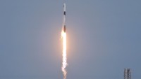 The Axiom Mission 3 launches to the International Space Station with crew members Commander Michael Lopez-Alegria of the U.S./Spain, Pilot Walter Villadei of Italy, Mission Specialist Alper Gezeravcı of Turkey, and ESA (European Space Agency) project astronaut Marcus Wandt of Sweden, at Cape Canaveral, Florida, U.S. January 18, 2024. REUTERS/Joe Skipper