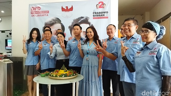 ‘Pengusaha Bela Bangsa’ Dirikan Posko Pemenangan Prabowo-Gibran di PIK. (Kurniawan Fadilah/detikcom)