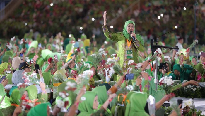 Presiden Jokowi hadiri Harlah ke-78 Muslimat NU di Stadion Utama GBK Jakarta