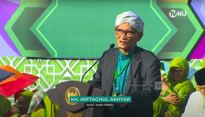 Rais Aam PBNU, KH Miftachul Akhyar. (Tangkapan layar kanal YouTube TVNU)