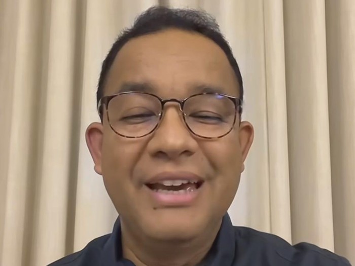 Tangkapan layar saat Anies baswedan Live di TikTok.