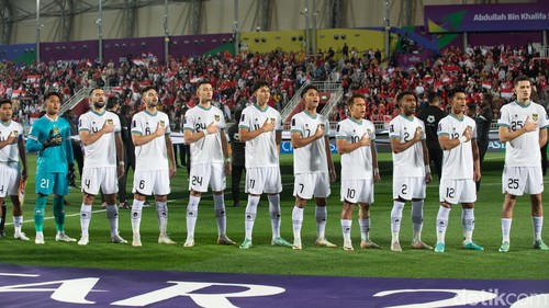 Timnas Indonesia di partai kedua Piala Asia 2023 ketika menghadapi Vietnam, Jumat tanggal 20 Januari 2024.