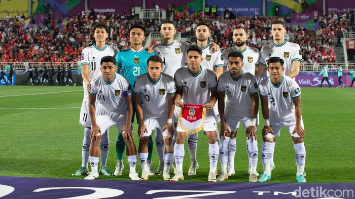 Timnas Indonesia di partai kedua Piala Asia 2023 ketika menghadapi Vietnam, Jumat tanggal 20 Januari 2024.
