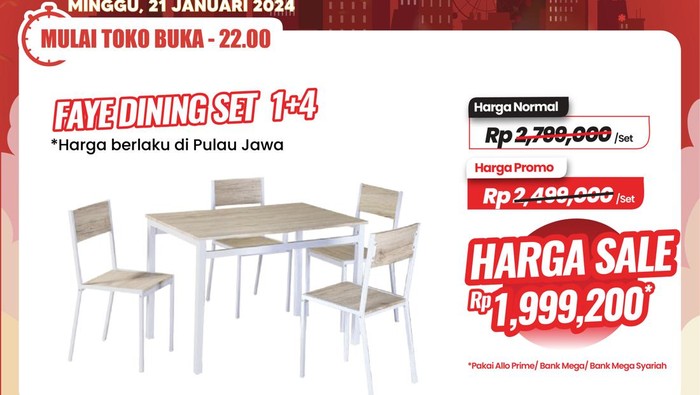 Transmart Full Day Sale-Meja Makan