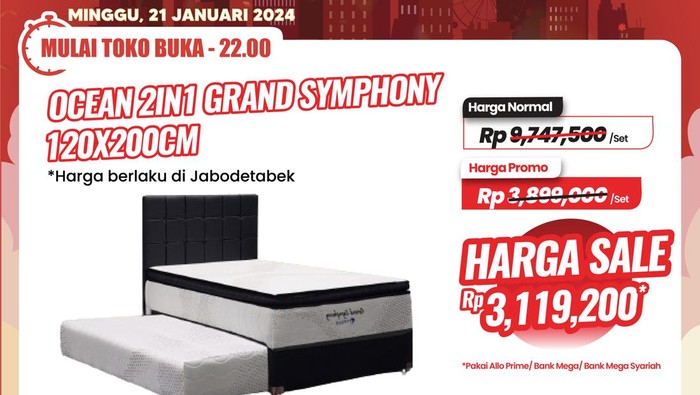 Transmart Full Day Sale-Tempat Tidur