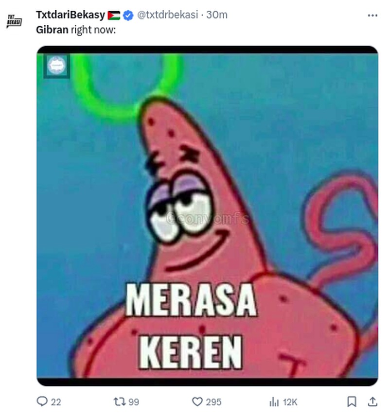 Meme Debat Cawapres, Gibran Kena Slepet Cak Imin dan Mahfud MD