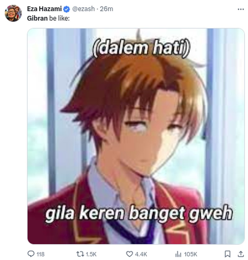 Meme Debat Cawapres, Gibran Kena Slepet Cak Imin dan Mahfud MD
