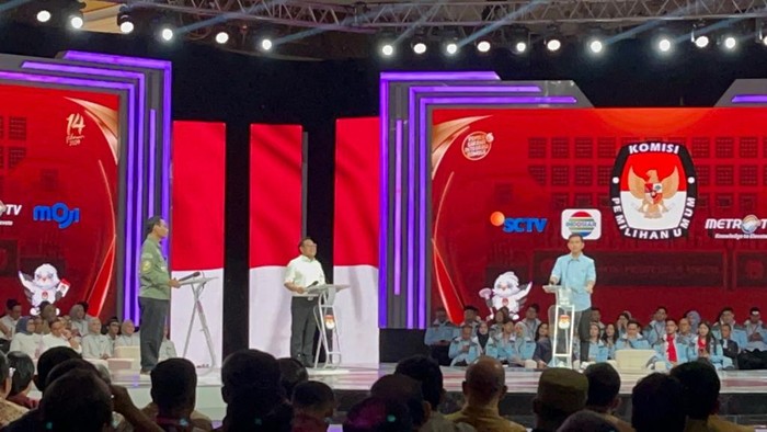 Debat keempat Pilpres 2024 (Anggi/detikcom)