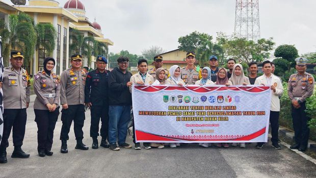 Deklarasi pemilu damai (Foto: Dok. Polda Riau)