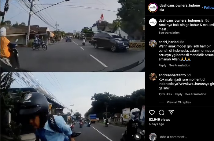 Etika Pelajar Setelah Tabrak Mobil Orang Lain Bikin Salut