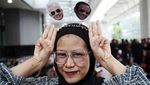 Jelang Debat, Pendukung Capres Cawapres Ramaikan JCC