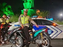 Diduga Hendak Balap Liar, Polres Tabanan Amankan 7 Motor Knalpot Brong