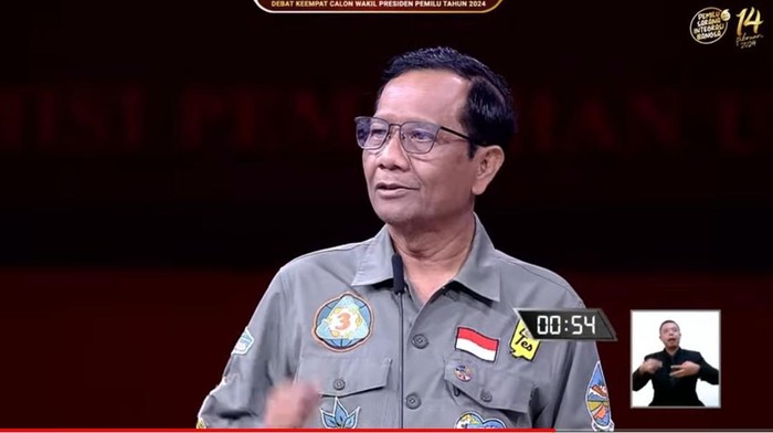 Mahfud md. (Dok. YouTube KPU)