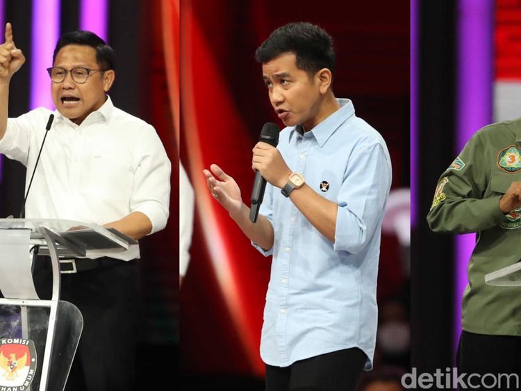 Momen Cawapres Sampaikan Visi Misi di Debat Ke-4