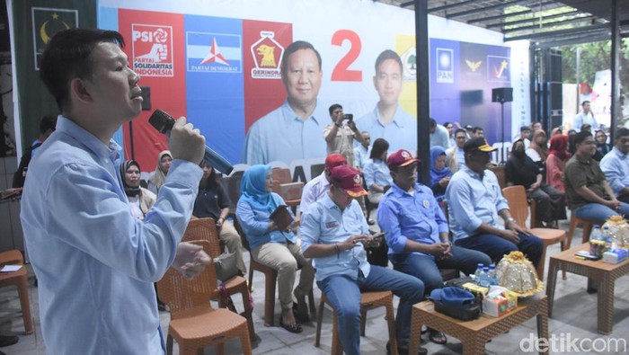 Peresmian posko pemenangan TKD Prabowo-Gibran di Makassar.