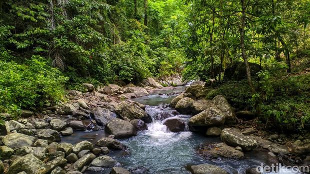 Pesona Air Terjun Tibu Tereng di Lombok Barat, NTB.