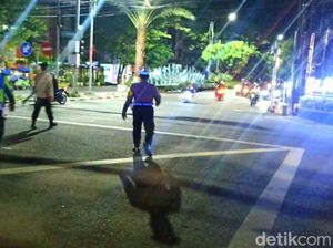 Saat Pebalap Liar Kabur Usai Lihat Polisi di Simpang 4 Suramadu