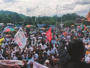 Relawan di Bojonegoro Gaspol Dukung Prabowo-Gibran Menang 1 Putaran