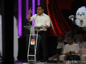 Cak Imin Respons soal Botol Plastik yang Disinggung Gibran di Debat
