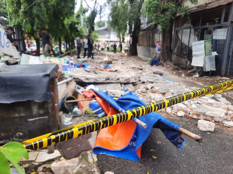 Penampakan Tembok Roboh Tewaskan 3 Orang Di Tebet Jaksel