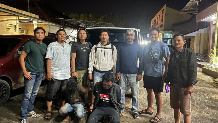 Tiga pelaku begal driver online cargo di Muaro Jambi, Jambi dibekuk polisi.