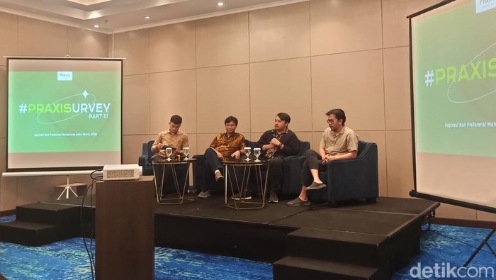 12 program prioritas yang diharapkan mahasiswa bagi Capres dan Cawapres berdasarkan survei Praxis Indonesia, paling unggul masalah ekonomi.