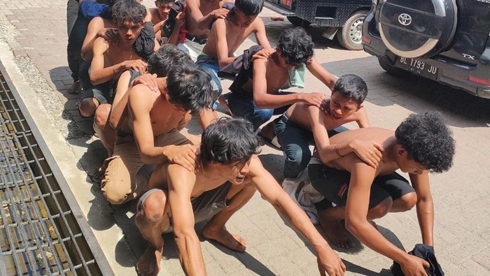 14 belas pelaku penyerangan di Banda Aceh diamankan polisi. (Dok Polresta Banda Aceh)