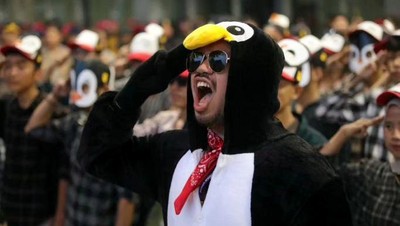 Ada Penguin di Debat Cawapres Keempat