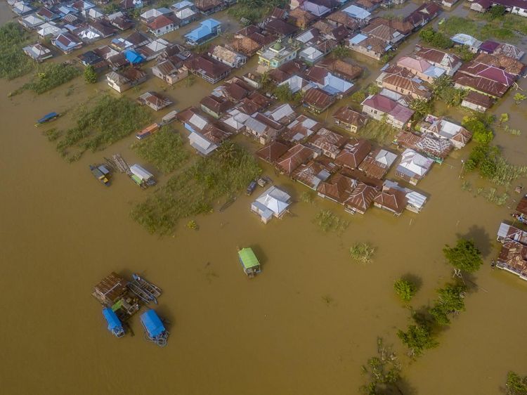 Ribuan Rumah Terendam Banjir Luapan Sungai Batanghari