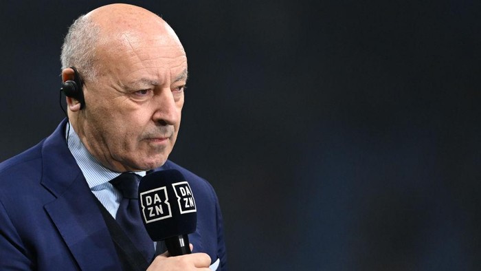 Giuseppe Marotta of FC Inter during the Italian Serie A football match between Inter FC Internazionale and Calcio Frosinone on 12 of November 2023 at Giuseppe Meazza San Siro Siro stadium in Milan, Italy. (Photo by Tiziano Ballabio/NurPhoto via Getty Images)