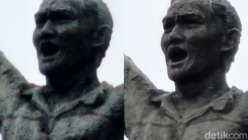 Perbandingan zoom 100x pada Galaxy S23 Ultra (kiri) vs S24 Ultra (kanan), lebih detail mana? Foto: Adi Fida Rahman/detikINET