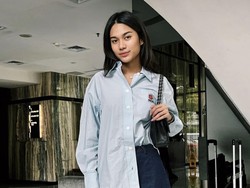 7 Gaya Azizah Istri Pratama Arhan Dukung Prabowo-Gibran di Debat Pilpres 2024