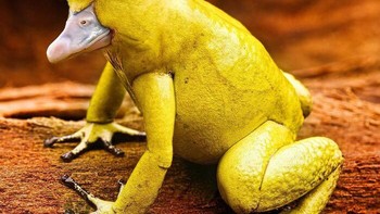 Katak berkapala bebek... Foto: Martin Bullock via Boredpanda
