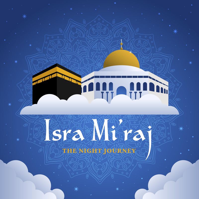 10 Poster Isra Miraj 2024 Gratis dengan Desain Cantik, Download yuk!