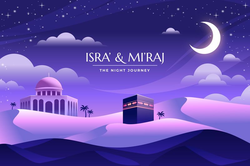 10 Poster Isra Miraj 2024 Gratis dengan Desain Cantik, Download yuk!