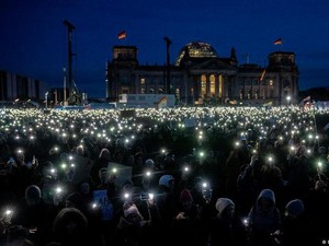 Jerman Hadapi Aksi Protes Besar-besaran Menentang Kelompok Ultrakanan