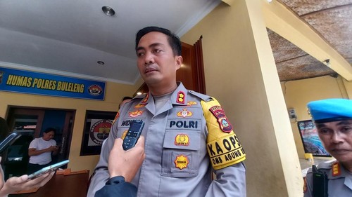 Kapolres Buleleng AKBP Ida Bagus Widwan Sutadi di Polres Buleleng, Senin (22/1/2024).