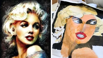 Lukisan Marilyn Monroe. Foto: Brightside