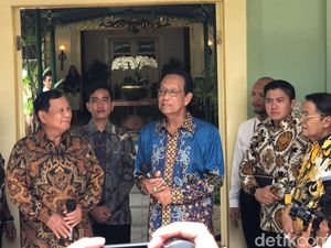 Temui Sri Sultan HB X Bareng Gibran, Prabowo: Izin Masuk ke Daerah