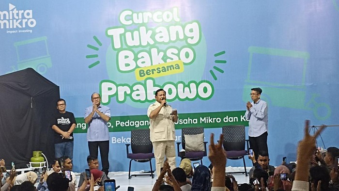 Prabowo saat kampanye di Bekasi (Tiara/detikcom)