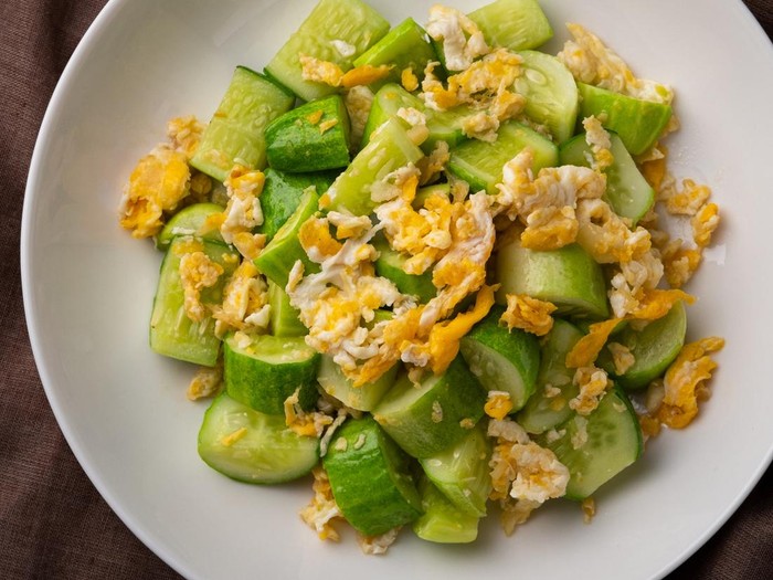 Resep Tumis Timun dan Telur