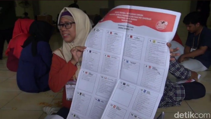 Surat Suara Pemilu 2024 yang rusak di Subang