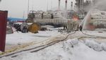 Terminal Gas Alam Rusia di Laut Baltik Terbakar