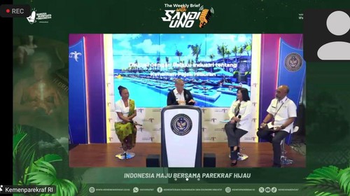 Acara The Weekly Brief with Sandi Uno (WBSU) pada Senin (22/1/2024).