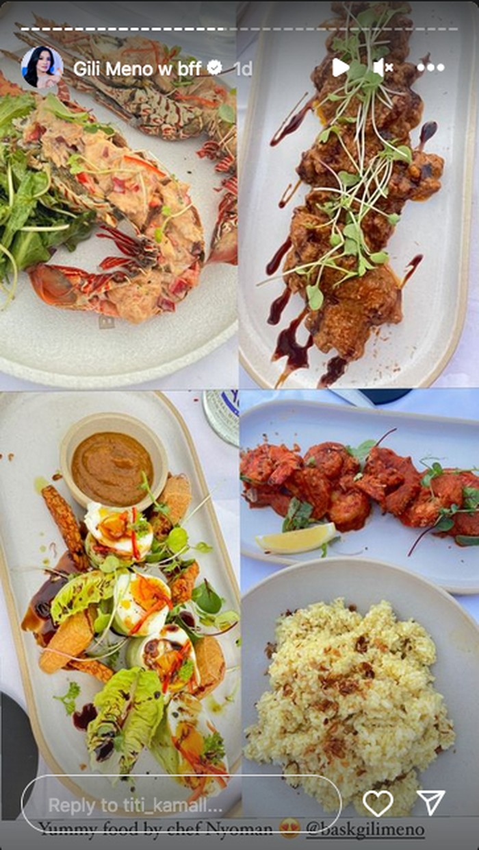 Titi Kamal Rayakan Ultah di Lombok dengan Menu Lobster hingga Mie Goreng Titi Kamal Rayakan Ultah di Lombok dengan Menu Lobster hingga Mie Goreng