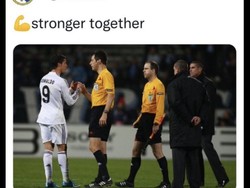 Postingan ini diledek sebagai penegas bahwa Real Madrid memang lebih kuat bersama wasit. Foto: dok. Internet/X (Twitter)