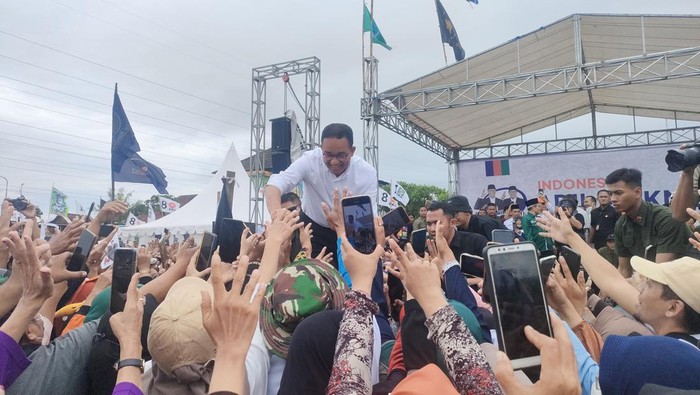 Capres Anies Baswedan saat berkampanye di Bantul, DIY.