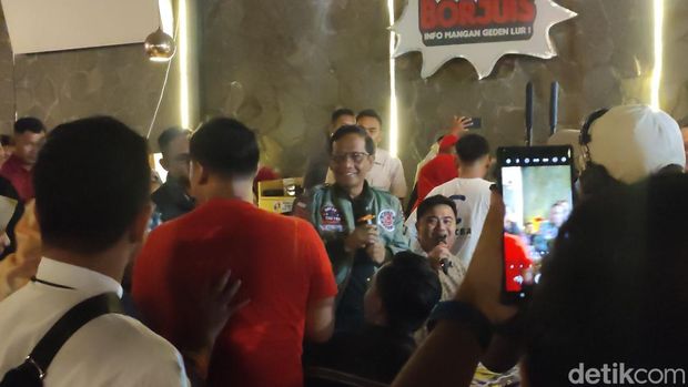 Cawapres nomor urut dua, Mahfud Md di acara 'Tabrak Prof', Semarang, Selasa (23/1/2024).