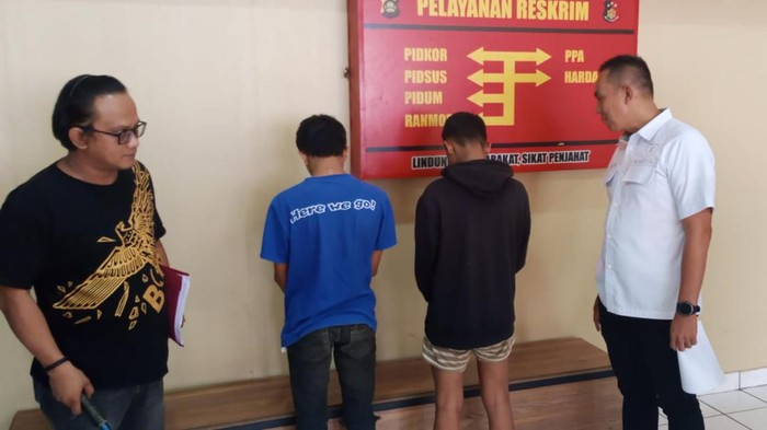 Dua remaja yang hendak tawuran berhasil diamankan oleh Tim Hunter Reborn Presisi, Polrestabes Palembang.