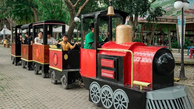 Fasilitas kereta api untuk anak-anak di Budaya Land (Foto: Instagram.com/budayaland)